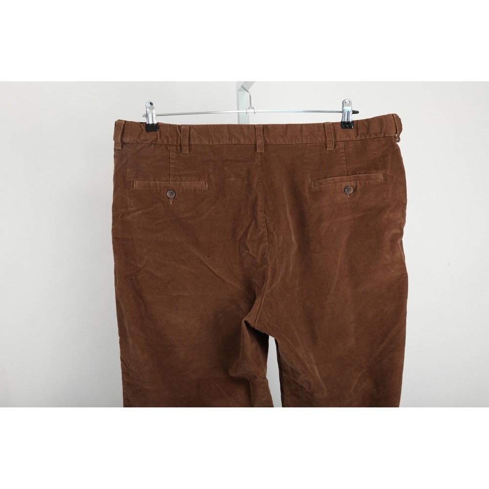 Haggar Pants Mens 42x32 Acrual 40x31 Brown Classic Fit Corduroy Stretch - Picture 5 of 15